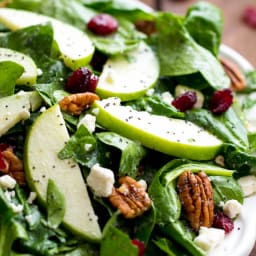 Cranberry Apple Pecan Salad with Creamy Poppyseed Dressing
