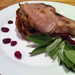 Cranberry Infused Pork Chop