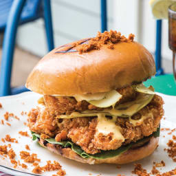 Crawfish Boil Hot Fried Chicken Sandwich