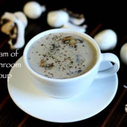 cream of mushroom soup recipe | easy mushroom soup recipe