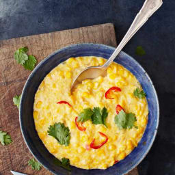 Creamed corn with chilli and smoky paprika