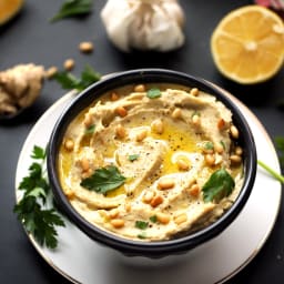 Creamy Artichoke, Leek and White Bean Hummus