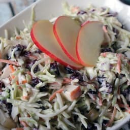 Creamy Cranberry Coleslaw w/Raspberry Vinaigrette