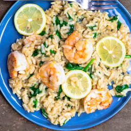 Creamy Instant Pot Shrimp Risotto