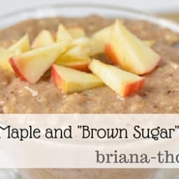 Creamy Maple and Brown Sugar Oatmeal