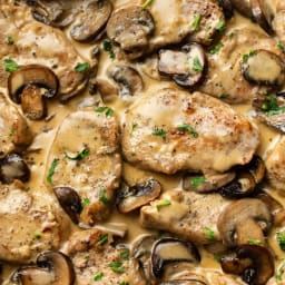 Creamy Mushroom Pork Tenderloin