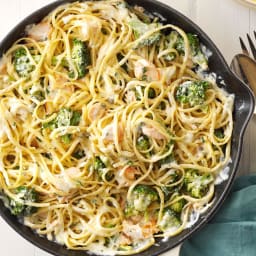 Creamy Salmon Linguine Recipe