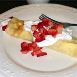 Creamy Strawberry Crepes