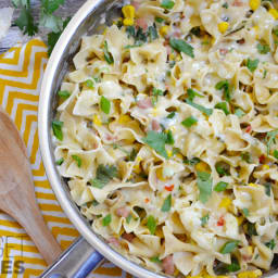 Creamy Vegetarian Enchilada Pasta