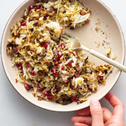 Crispy Cabbage Salad with Maple Tahini Dressing