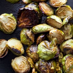 Crispy Lemon Roasted Brussels Sprouts