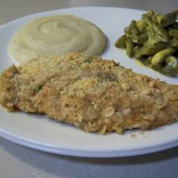 Crispy Ranch Oven Fried Chicken Breasts