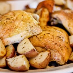 Crispy Rosemary Chicken and Fries