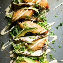 Crispy Salmon Fish Tacos