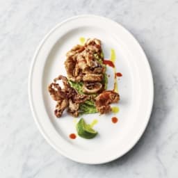 Crispy squid & smashed avo