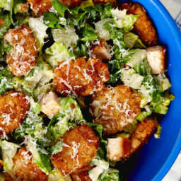 Crispy Tater Caesar Salad