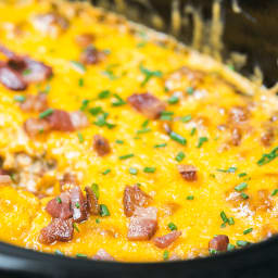 Crock Pot Bacon Cheeseburger Dip