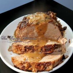Crock Pot Eye of Round with Mushroom and Onion Gravy