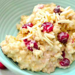 Crock-Pot® Slow Cooker Cranberry Eggnog Oatmeal