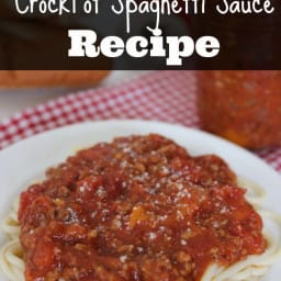 Crock Pot Spaghetti Sauce