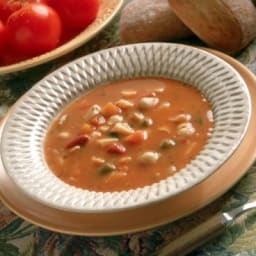 Crock Pot Vegetable Minestrone Soup