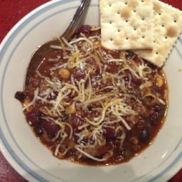 Crockpot Turkey/Beef Chili