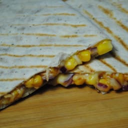 Crunchy BBQ Quesadillas recipe