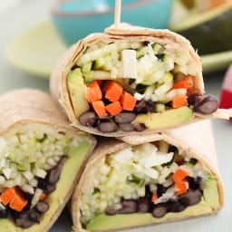 Crunchy Zucchini Noodle Wrap with Feta & Avocado