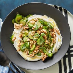 Cucumber with Basil, Yogurt, Walnuts and Browned Butter (Yanik Tereyagli Ca