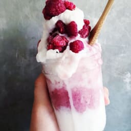 Dairy Free Coconut Raspberry Smoothie