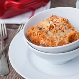 Danielle Walker Cheesy Baked Spaghetti Squash