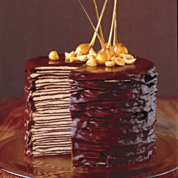 Darkest Chocolate Crepe Cake