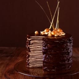 Darkest Chocolate Crepe Cake