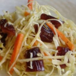 Date Coleslaw with Orange-Ginger Vinaigrette