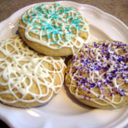 Decorated White Chocolate Sugar Cookies