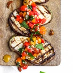 Delicious Grilled Eggplant Bruschetta