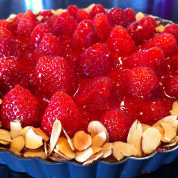 Dessert: Strawberry Almond Cream Tart