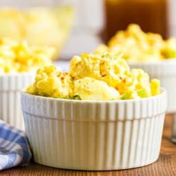 Deviled Egg Cauliflower Salad