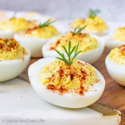 Dill Pickle Deviled Eggs