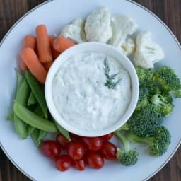 Dill Veggie Dip with Cream Cheese