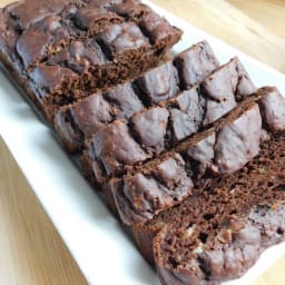 Double chocolate banana pudding loaf