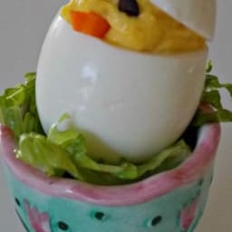 Easter Chick Deviled Eggs
