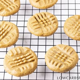 Easy 3 Ingredient Keto Peanut Butter Cookies - Low Carb & Sugar-Free