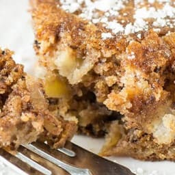 Easy Apple Walnut Snack Cake in a 9x13" Cake Pan