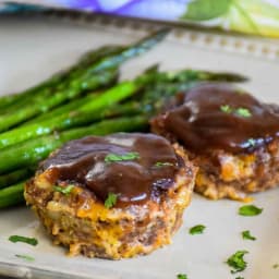 Easy BBQ Cheddar Meatloaves with Venison