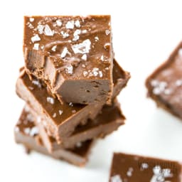 Easy Keto Fudge Recipe With Cocoa Powder & Sea Salt