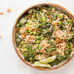 Easy Peanut Noodles with Edamame