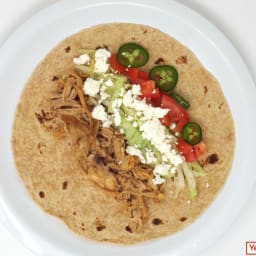 Easy Slow Cooker Chicken Soft Tacos