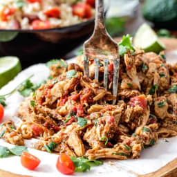 Easy Slow Cooker Shredded Mexican Chicken