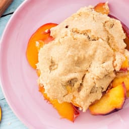 Easy Vegan Peach Cobbler